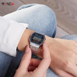 سفارش آنلاین ساعت مچی ساعت کاسیو مردانه مدل A168WA-1WDF مشکی نقره ای
