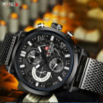 خرید اینترنتی ساعت مچی مردانه نیوی فورس مشکی مدل NF9068