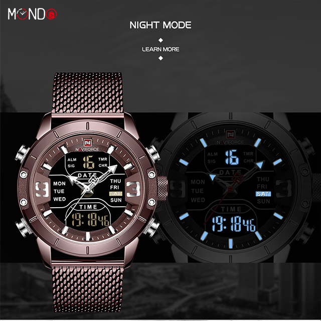 خرید اینترنتی ساعت مچی عقربه ای مردانه نیوی فورس مدل NF9153