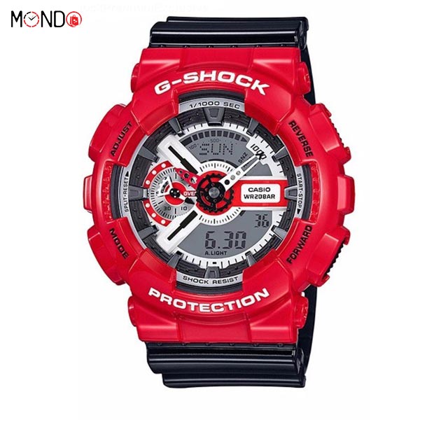 خرید ساعت مشکی قرمز GA-110RD GSHOCK