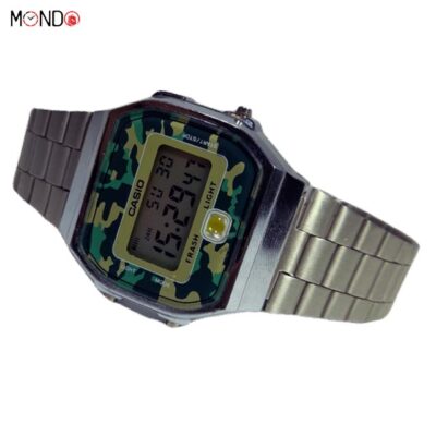 مشخصات ساعت مچی کاسیو مردانه مدل A168 چریکی های کپی نقره ای بند فلزی