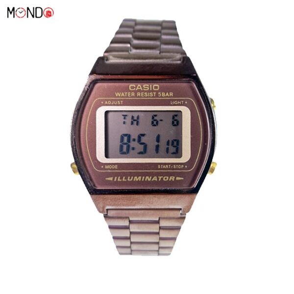 خرید اینترنتی ساعت مچی کاسیو مردانه مدل B640-SH های کپی استیل رزگلد