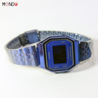 سفارش آنلاین ساعت مچی کاسیو زنانه مدل LA680-b های کپی استیل آبی رنگ