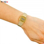 مشخصات ساعت مچی کاسیو زنانه مدل LA670WGA-9D استیل طلایی