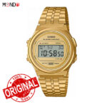 خرید اینترنتی ساعت مچی کاسیو مردانه مدل A171WEMG-9A اصل استیل طلایی