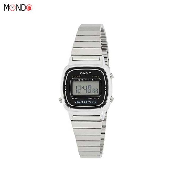 خرید اینترنتی ساعت مچی کاسیو زنانه مدل LA670WA-2DF های کپی استیل نقره ای