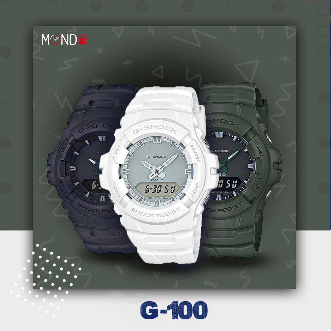 ویژگی‌های ساعت جی شاک G100