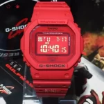مشخصات ساعت مچی CASIO G-SHOCK مربع مدل DW5600 تمام قرمز