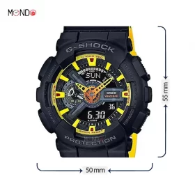 ابعاد و مشخصات ساعت مچی مردانه کاسیو جی شاک مدل GA-110BY