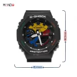 سایز و ابعاد ساعت مچی کاسیو برند جی شاک مدل GAE-2100RC-1A مشکی رنگ