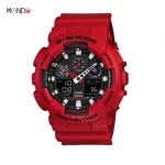 خرید ساعت مچی کاسیو جی شاک مدل GA-100B-4AER قرمز رنگ