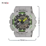 خرید و مشخصات ساعت مچی مردانه کاسیو جی شاک مدل GA-110TS-8A3DRA طوسی