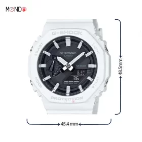 سایز ساعت جی شاک مدل GA-2100-6AER