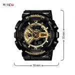 ابعاد و مشخصات ساعت مچی مردانه کاسیو جی شاک مدل GA-110GB