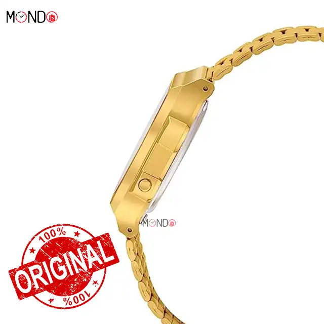 سفارش آنلاین کاسیو مدل A168WERG-2ADF اصل طلایی فلزی با صفحه ی بنفش صورتی