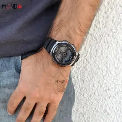 سفارش آنلاین ساعت مچی کاسیو مدل AE-1100W-1A اصل مشکی نقره ای