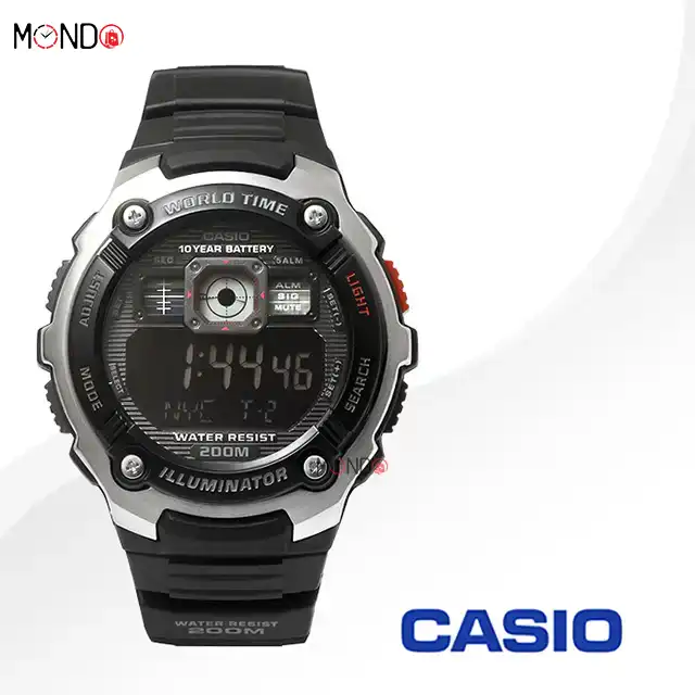 سفارش آنلاین ساعت مچی کاسیو مدل AE-2000W-1B اصل مشکی نقره ای