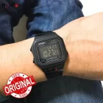 نمای دست ساعت مچی کاسیو مدل B650WB-1BDF اصل مشکی استیل