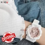 نمای دست ساعت مچی کاسیو بیبی جی مدل BA-110-7A1 اصل سفید رزگلد