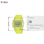 سایز و ابعاد ساعت مچی جی شاک مدل DW-5600GL-9DR اصل زرد