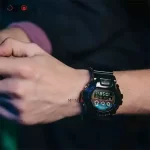نمای دست ساعت مچی جی شاک مدل DW-6900RGB-1DR اصل مشکی صفحه رنگی