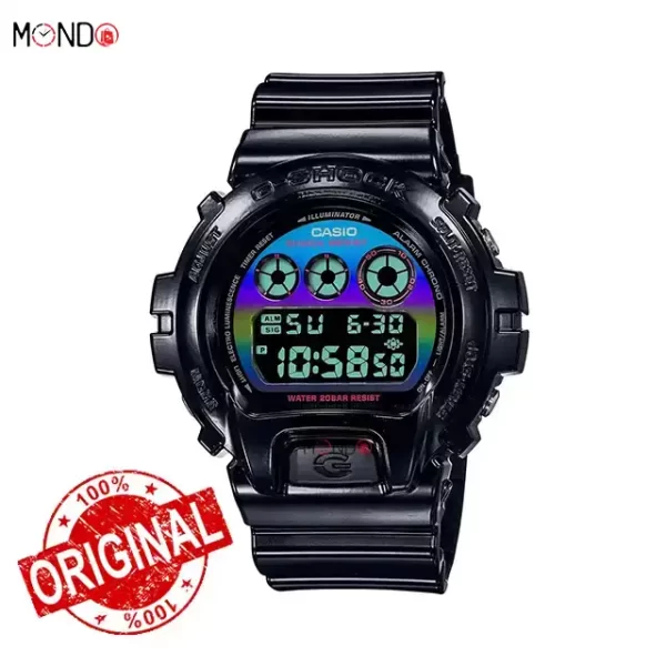خرید اینترنتی ساعت مچی جی شاک مدل DW-6900RGB-1DR اصل مشکی صفحه رنگی