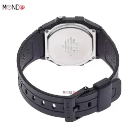 نمای پشت ساعت مچی کاسیو مدل F-105W-1ADF اصل صفحه آبی