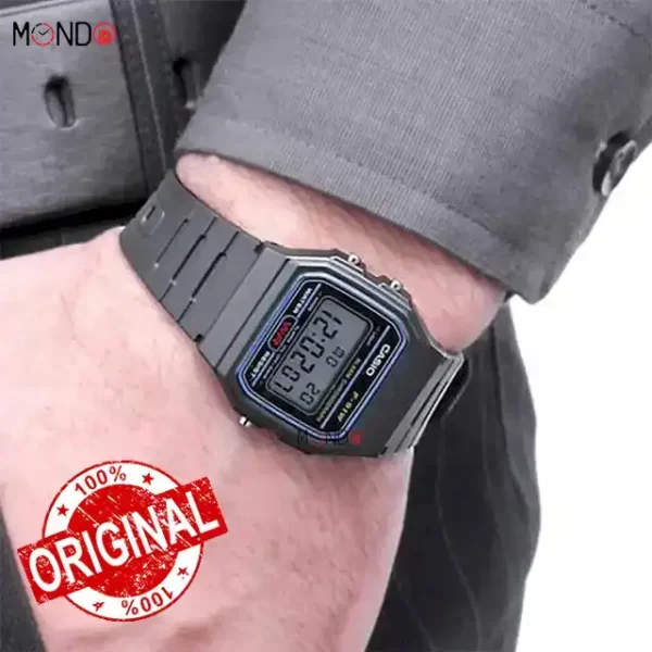 مشخصات ساعت مچی کاسیو مردانه مدل F91W-1 اصل رزین مشکی