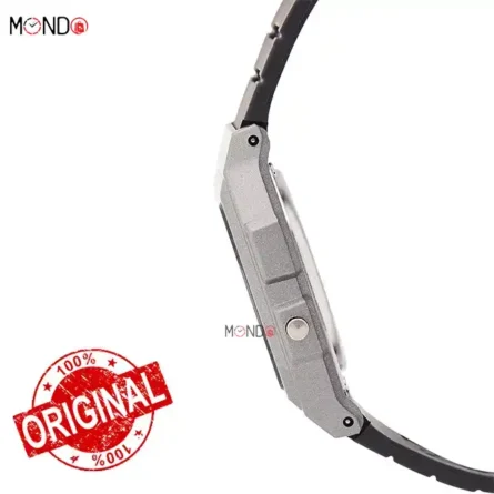 نمای کناری ساعت مچی کاسیو مدل F-91WM-1BDF اصل طوسی مشکی