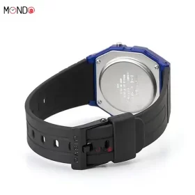 نمای پشت کاسیو مدل F-91WM-2ADF اصل رزین مشکی آبی