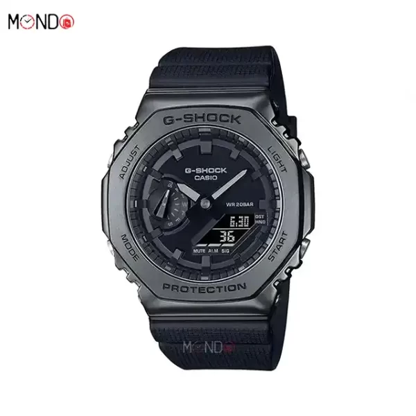 خرید ساعت مچی کاسیو جی شاک مدل GM-2100BB-1ADR فلزی تمام مشکی