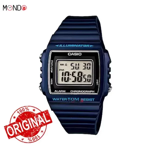 خرید اینترنتی ساعت مچی کاسیو مدل W-215H-2AVDF اصل سرمه ای رنگ