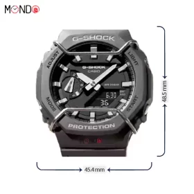 سایز و ابعاد ساعت مچی جی شاک مدل GA-2100PT Black