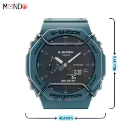 سایز و ابعاد ساعت مچی جی شاک مدل GA-2100PT Green سبز رنگ