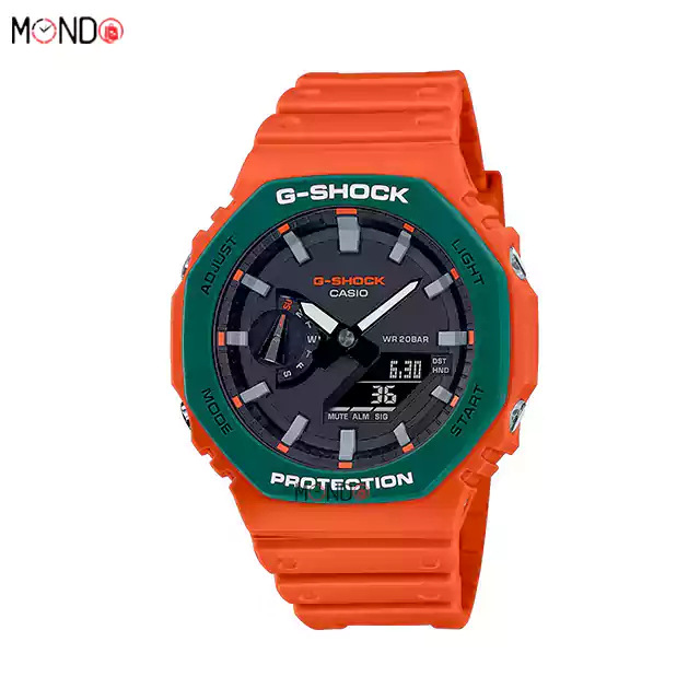 خرید اینترنتی ساعت مچی جی شاک مدل GA-2110SC-4ADR نارنجی