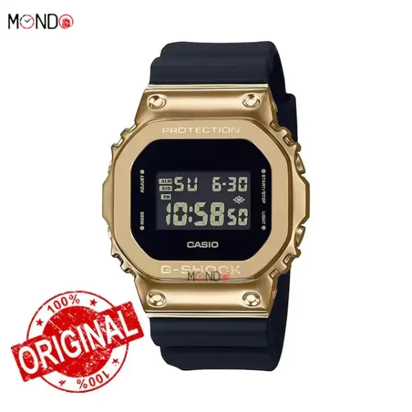 خرید اینترنتی ساعت مچی جی شاک مدل GM-5600G-9DR اصل مشکی طلایی
