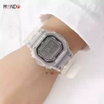 نمای دست ساعت مچی جی شاک مدل dw-b5600g-7dr سفید شفاف
