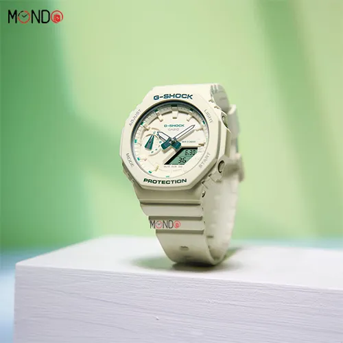ویژگی های ساعت مچی کاسیو جی شاک مدل GMA-S2100GA-7A های کپی سفید سبز