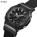 مشخصات ساعت مچی کاسیو جی شاک مدل GM-2100CB-1AER های کپی بند پارچه ای مشکی رنگ