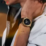 نمای روی دست ساعت مچی کاسیو جی شاک مدل GM-2100G-1A9ER های کپی مشکی طلایی
