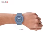 نمای روی دست ساعت مچی کاسیو جی شاک مدل GMA-S2100BA-2A2 های کپی آبی رنگ