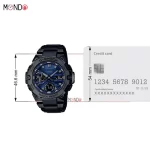 سایز و ابعاد ساعت مچی کاسیو جی شاک مدل GST-B400BD-1A2 های کپی مشکی رنگ صفحه آبی