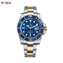 خرید اینترنتی ساعت مچی رولکس ساب مارینر دو رنگ صفحه آبی Rolex Submariner