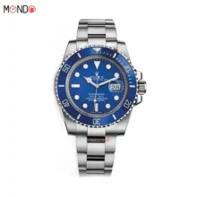 خرید اینترنتی ساعت مچی رولکس ساب مارینر نقره ای صفحه آبی های کپی Rolex Submariner