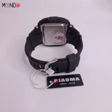 نمای پشت ساعت پیائوما مشکی قاب چریکی مدل 37950
