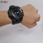 نمای روی دست ساعت جی‌شاک ارزان مشکی مدل 38092