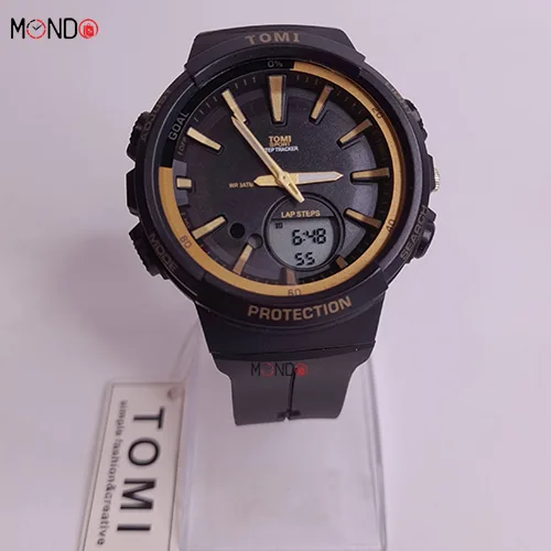 خرید اینترنتی خرید ساعت تامی زنانه مشکی طلایی مدل 38141