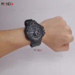 نمای روی دست ساعت جی‌شاک ارزان مشکی مدل 38114