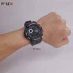 نمای روی دست ساعت جی‌شاک ارزان مشکی مدل 38120