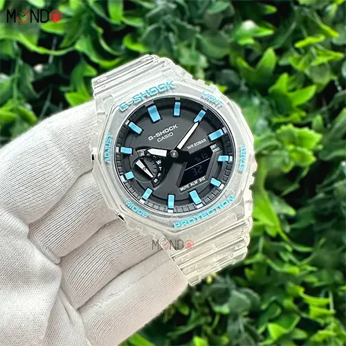مشخصات ساعت مچی کاسیو جی شاک مدل GA-2100 Jelly Blue های کپی